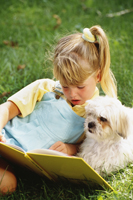 dogs and children reading sm