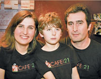 Leyla and Alex, Chefs at Cafe 21