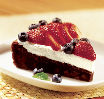 Red, White, and Blueberry Torte