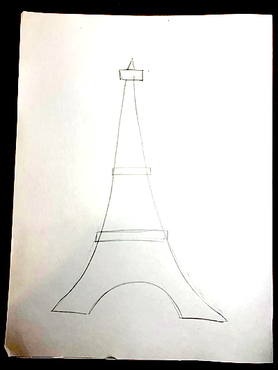 eiffel tower drawing 2650