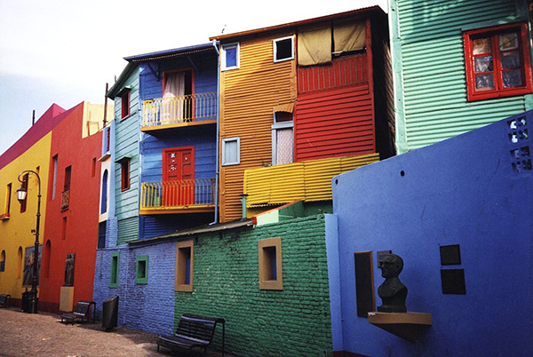 Real La Boca houses in Argentina