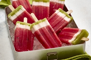 Summertime Watermelon Popsicles